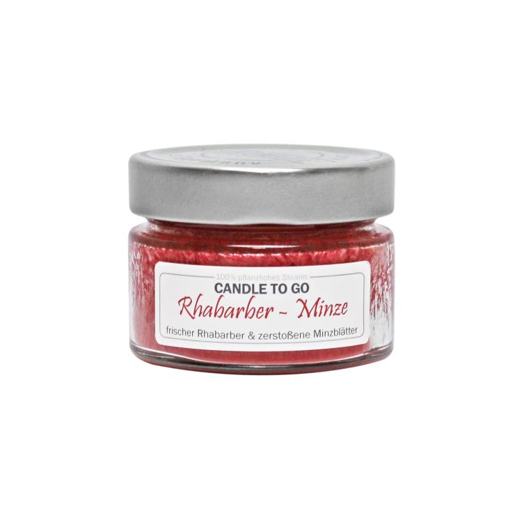 Candle to go, Rhabarber - Minze