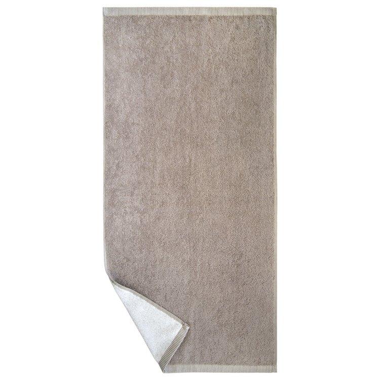 Duschtuch BASIC LINE Nadelstreifen taupe/weiß, 70x140cm 1 St | Gästehandtücher