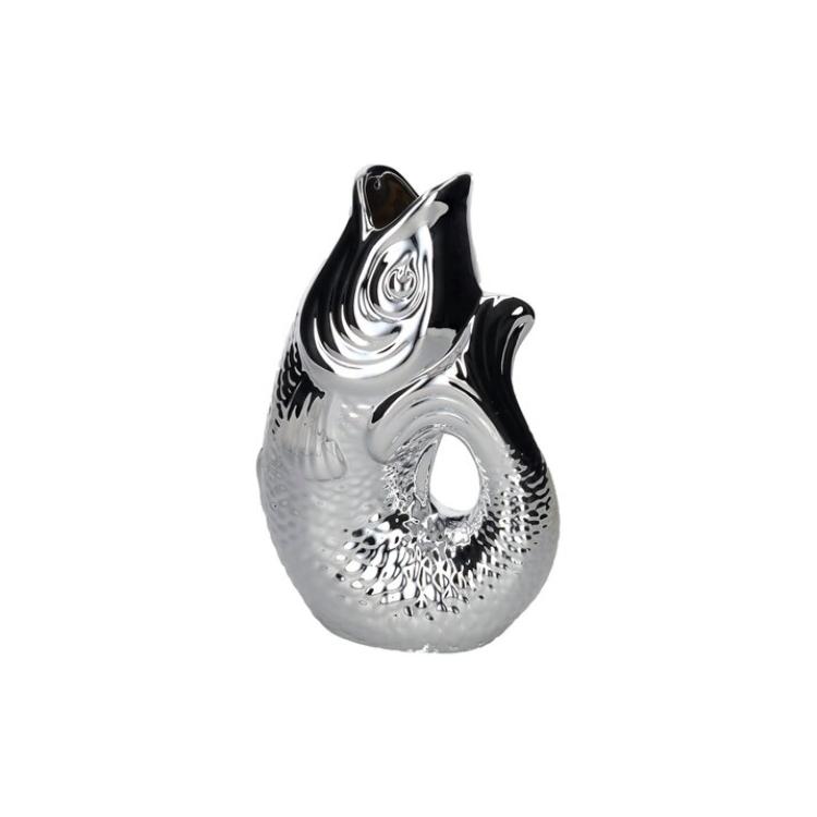 Monsieur Carafon Vase S, silber