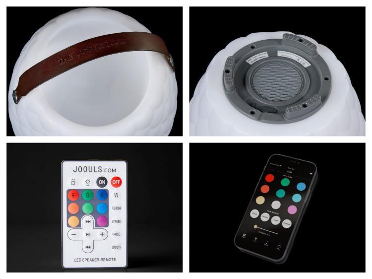 The JOOULY Bowl LTD medium, LED-Leuchte, Bluetooth Lautsprecher, Getränkekühler