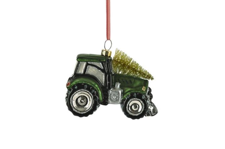 Gift Company Hänger Traktor mit Weihnachtsbaum, grün , 1138401008