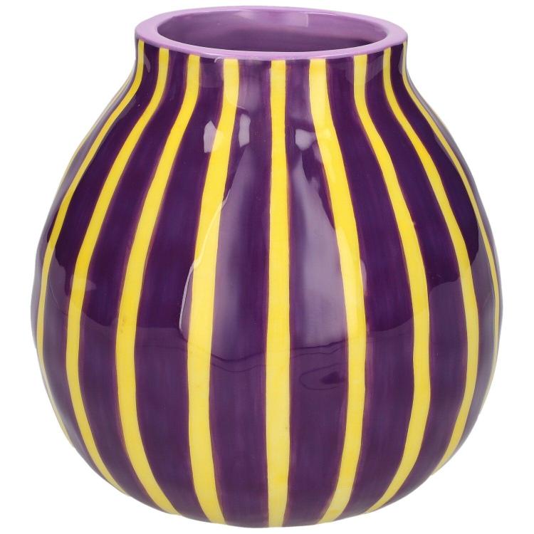 Gift Company Vase Artisan, 13,7cm, violett/gelb