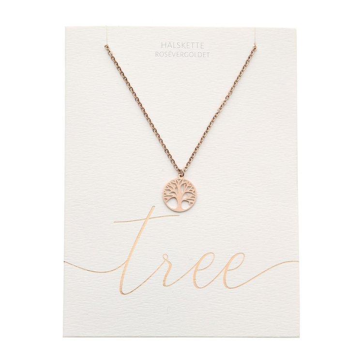 Halskette 'Baum des Lebens' rosévergoldet, 6048ba