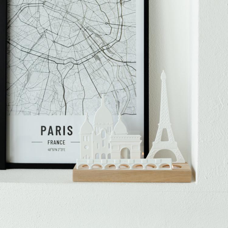 Schöner Keramik Anhänger mit dem Eiffelturm; Paris, Frankreich