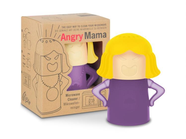 Brainstream Angry Mama, lila+gelb, Mikrowellenreiniger, A005155