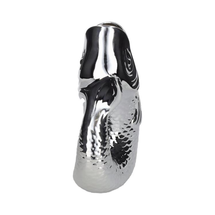 Monsieur Carafon Vase L, silber