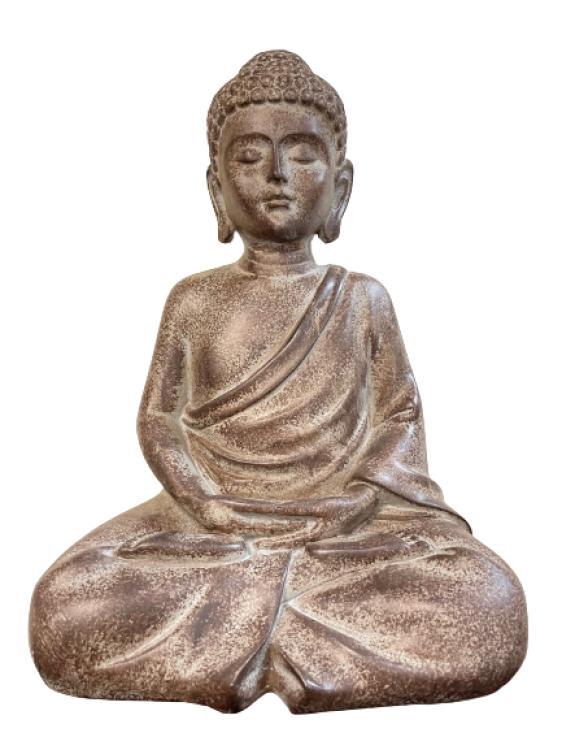 Buddha Figur sitzend, Indoor und Outdoor, 25cm hoch