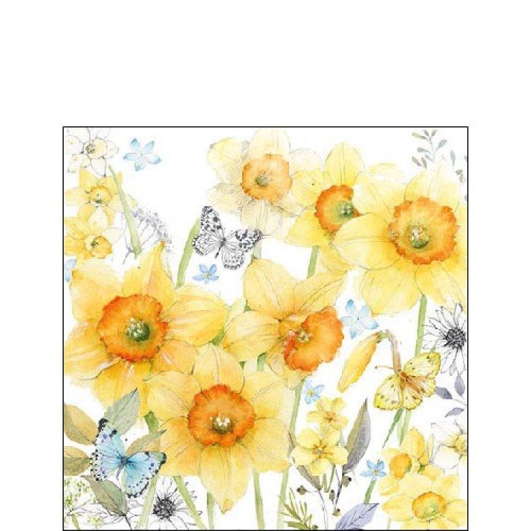  Servietten Classic Daffodils 25x25, 20Stück