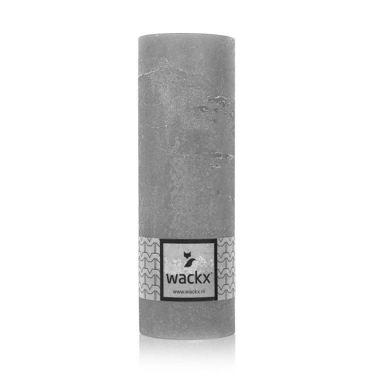 Rustic Cylinderkerze, 5x15cm, Soft grey
