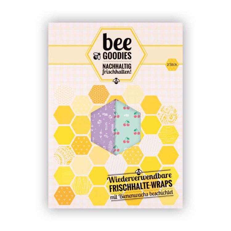 beeGoodies Bienenwachstücher ,  2-er Pack , verschiedene Designs