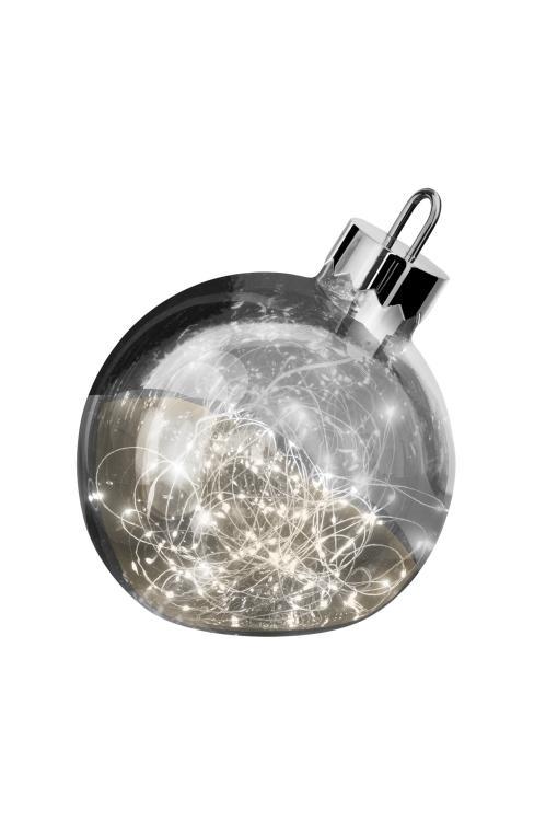 LED-Dekoleuchte Ornament chrom/smoke 30cm