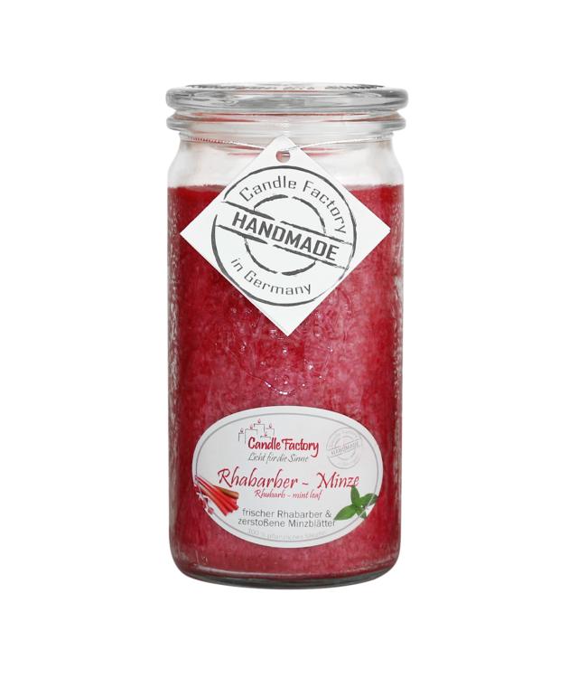 Mini-Jumbo Duftkerze im Weckglas, Rhabarber - Minze