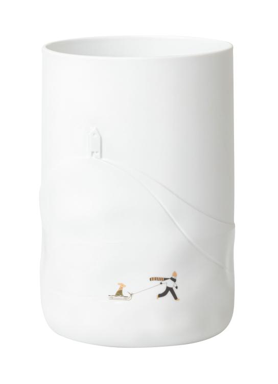 Räder Schneetag Vase Hundeschlitten