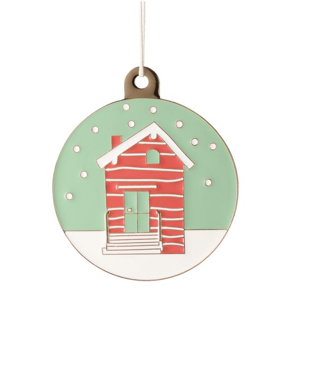 Räder Winterornament Schneehütte