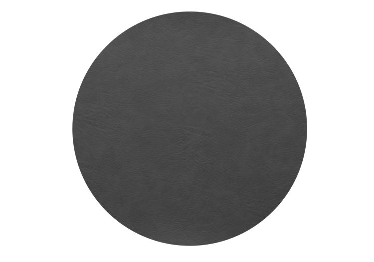ASA Tischset rund, Vegan Leather, black, 78354076