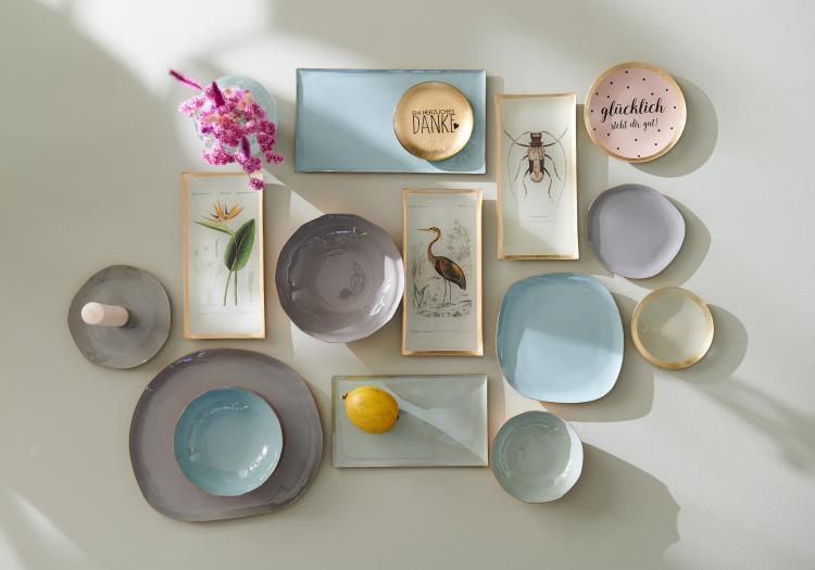 Gift Company Love plates, Glasteller S, Zuhause, rund, beige, 1061003009