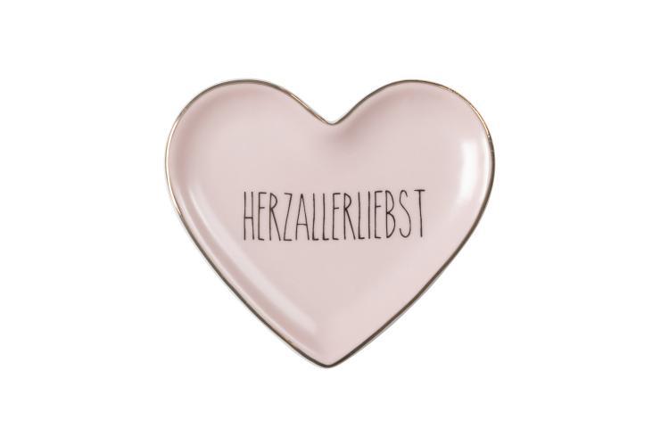 Love Plates, Porzellan, Herzallerliebst, Herz, flach, rosa 1116301012