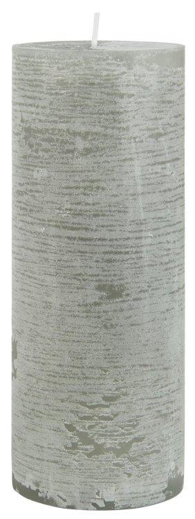 Rustikale Kerze, 4178-18 grau, 18 cm