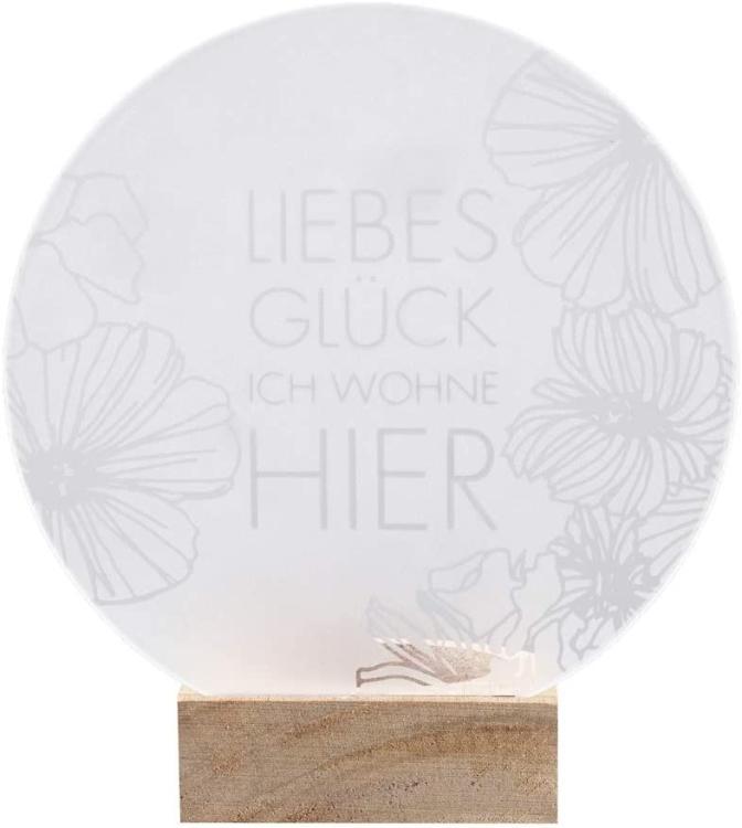 Räder LIVING Glaspoesie Teelicht, Liebes Glück, 15353