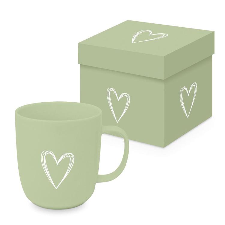 Matte Mug Pure Heart green