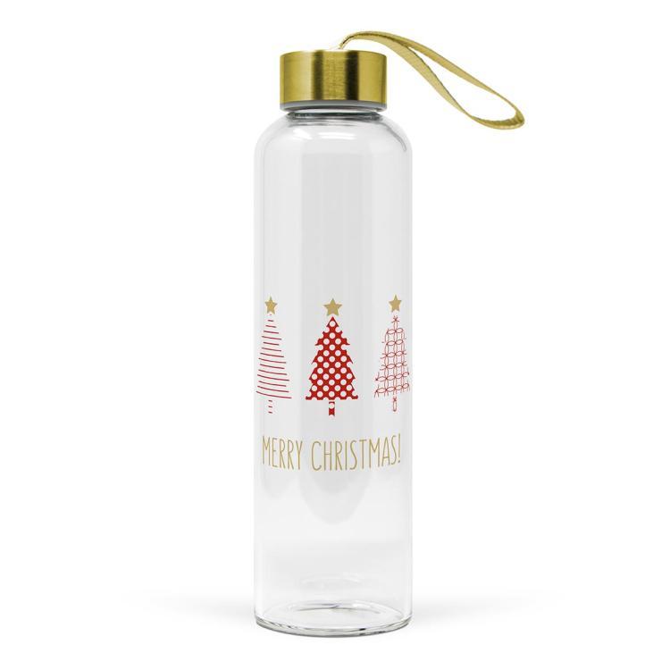 Glasflasche 'Merry Christmas' 550 ml, 604235