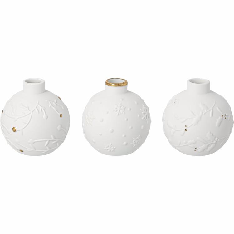 Räder Winterkugel Vase 3-er Set