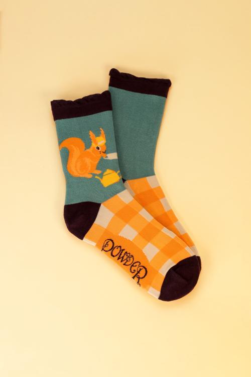 Powder Ladies Ankle Socks Teatime Squirrel, SOC502 