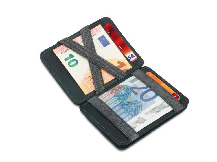 Magic Wallet, Leder, grau, HU-MW-CS1-RFID-GRY