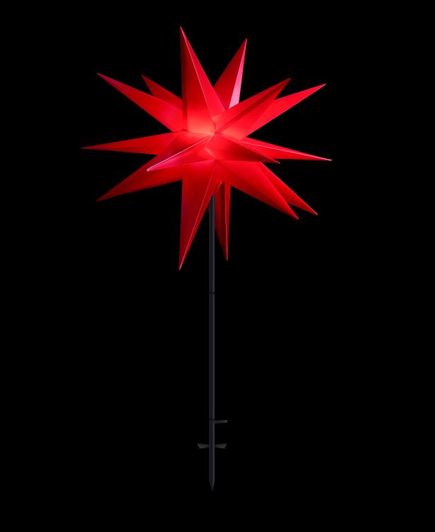 18 Zacker auf Ständer, rot, 100cm, outdoor, 5971