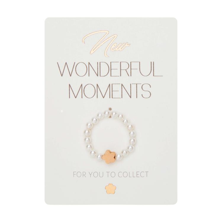 HCA New Wonderful Moments Ring - Blume - rosevergoldet , 606930