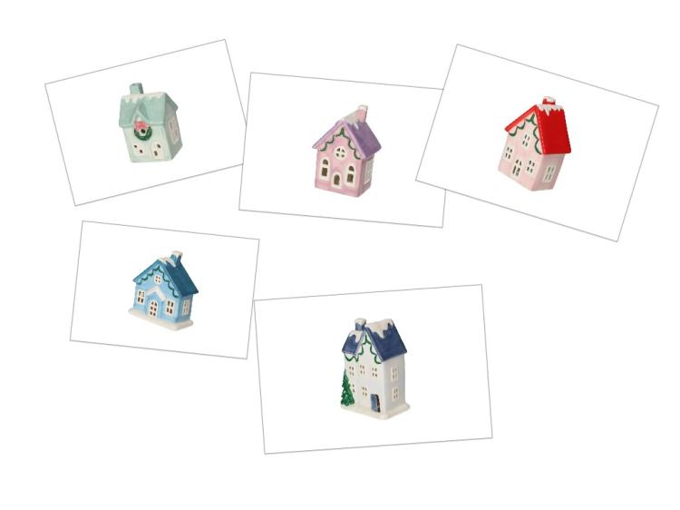 Gift Company Mignon LED Haus, rosa/rot
