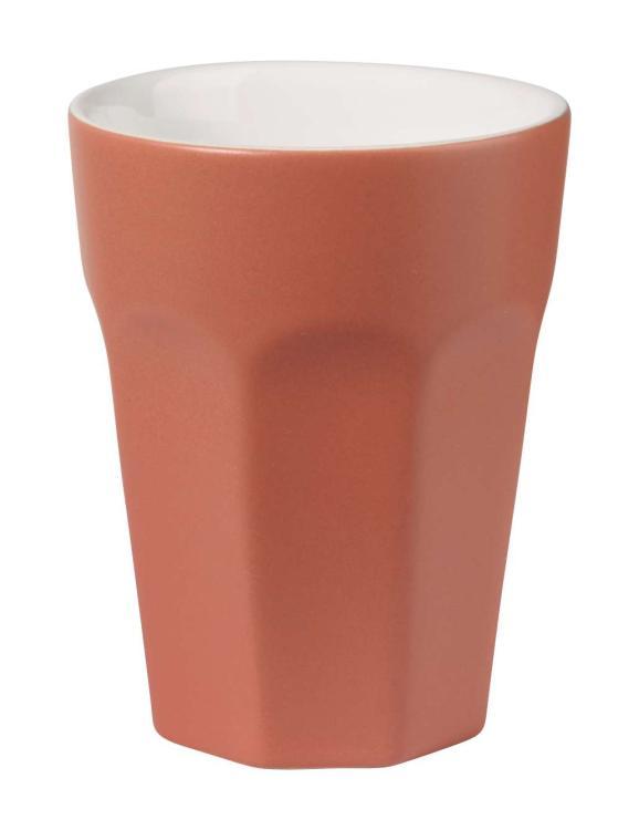 Becher Cappuccino, red clay matt , grande colore, 5180354