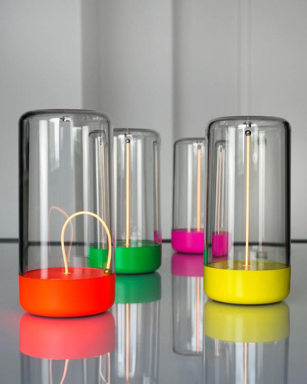 Sompex PULSE Akku-Tischleuchte neon orange