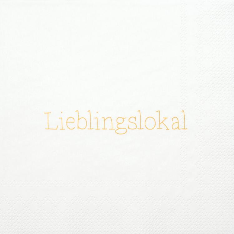 Räder DINING Servietten 'Lieblingslokal' 33x33 cm, 15755