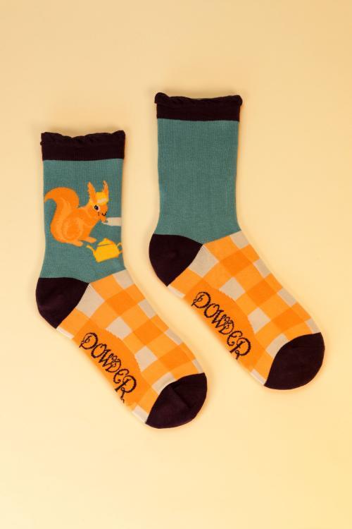 Powder Ladies Ankle Socks Teatime Squirrel, SOC502 