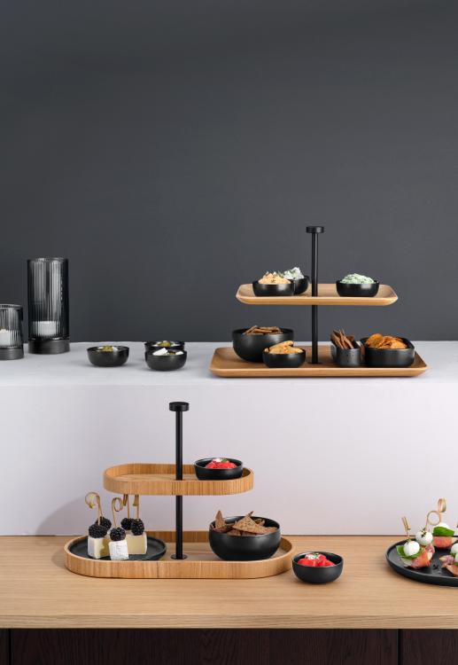 ASA Wood Etagere 2-stufig, oval