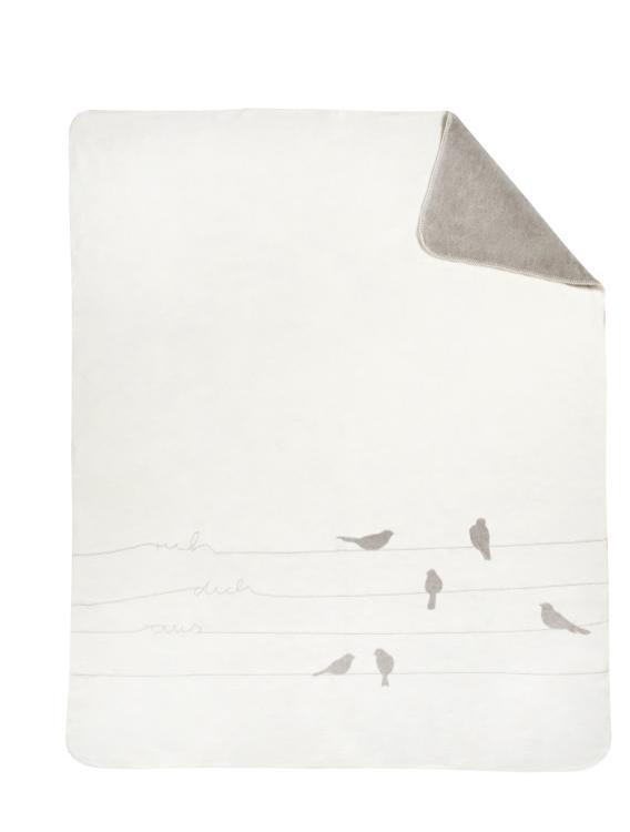 Räder LIVING Decke Vögel , Ruh Dich aus , 150 x 200 cm , 14441