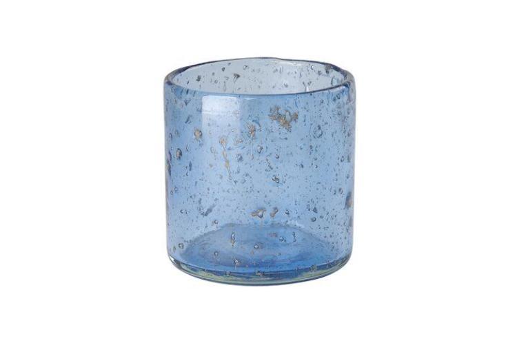 Gift Company Melange, Windlicht, Bubbles, blau, H9,5cm