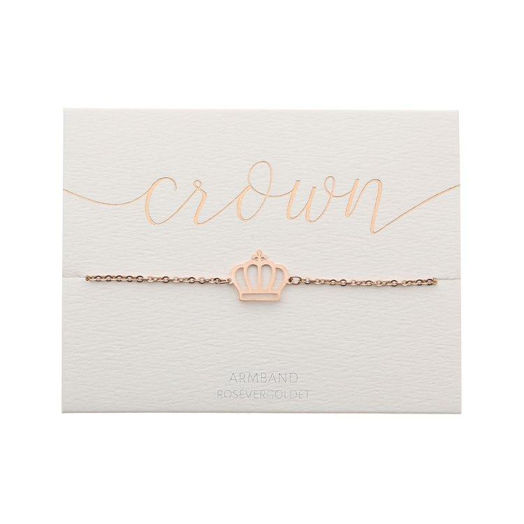 Armband 'Krone' rosévergoldet, 6044kr