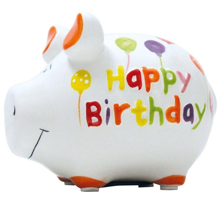 Sparschwein 'Happy Birthday'