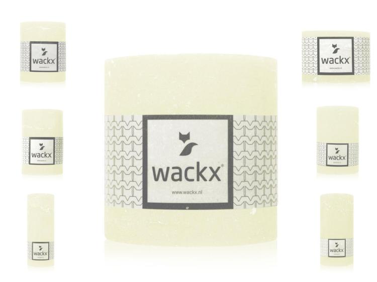 Wackx Rustic Cylinderkerzen, Ivory, diverse Größen