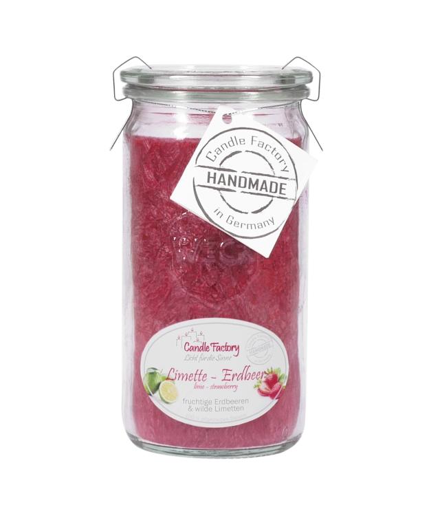 Mini-Jumbo Duftkerze im Weckglas, Limette Erdbeer, 307-157