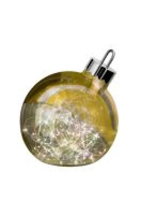 LED-Dekoleuchte Ornament chrom/gold 30cm