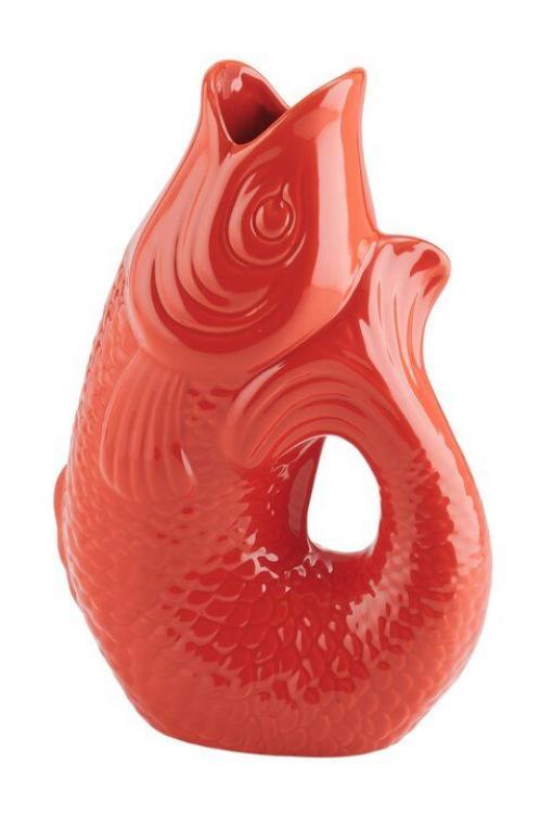Monsieur Carafon Vase L coral red, 1087405003