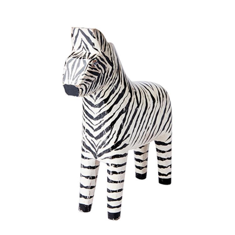 Affari Deko-Dala-Pferd FALE Zebra 30cm hoch, schwarz/weiß 811-715-09