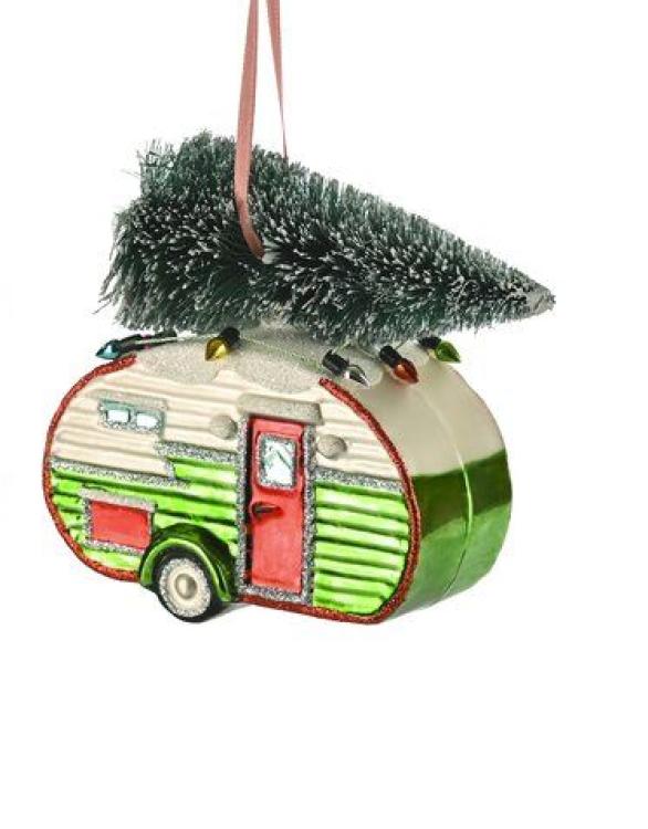 Gift Company Hänger Wohnanhänger mit Weihnachtsbaum, grün, 1138801003