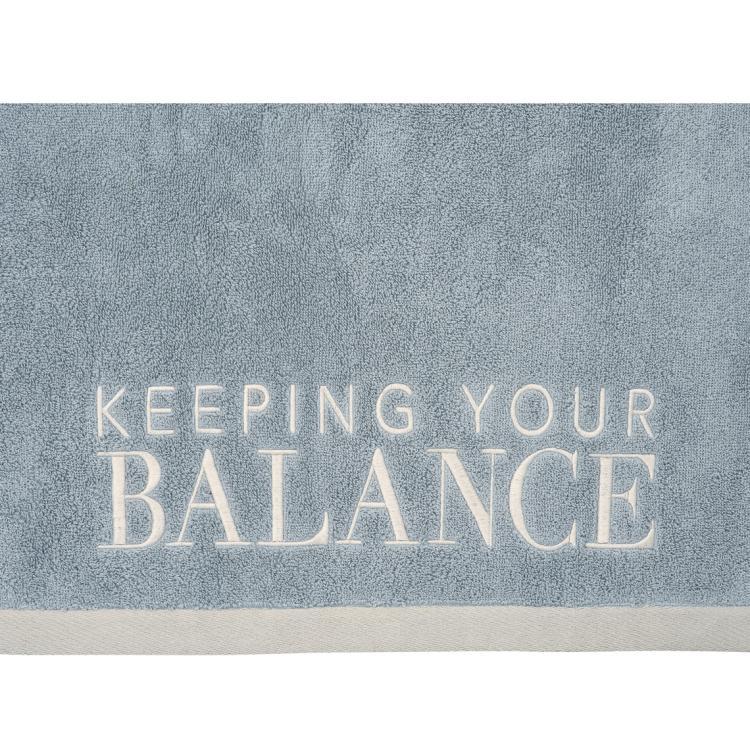 LIVING Bad Handtuch mittel, Keeping your Balance, blau, 13870