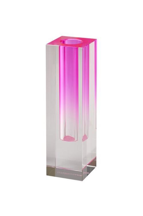 Gift Company Sari, Kristallglas, Vase  H16,5cm, transparent/pink 1127604013
