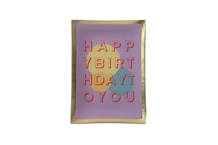 Gift Company Love Plates, Deko-Teller, M, Happy Birthday, violett 1147404014