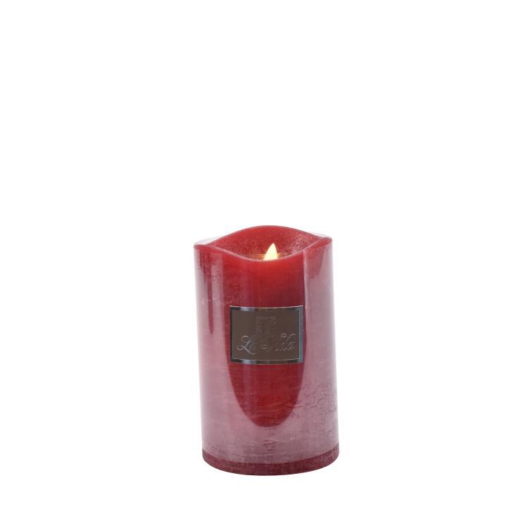 LED Kerze, statische Flamme, rot, 12cm, 2222088